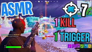 ASMR Gaming 😴 Fortnite 1 Kill  1 Trigger Relaxing Mouth Sounds 🎮🎧 Controller Sounds  Whispering 💤 [upl. by Ettennal736]