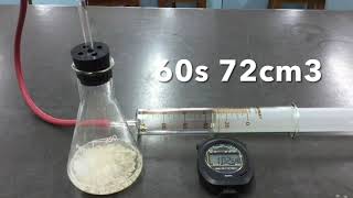 Rate of reaction between marble and HCl [upl. by Eveivenej]