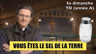 VOUS ÊTES LE SEL DE LA TERRE 5e dimanche A Mt 51316 5 février 2023 homélie  étude biblique [upl. by Masry261]