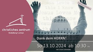 Live  Gottesdienst aus dem Christlichen Zentrum Heidelberg  Leimen [upl. by Lurette]