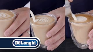 DeLonghi  How to create latte art [upl. by Ummersen]