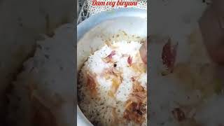 Dam veg biryani food recipe cooking dailyfoodvlog rice chawal shortsminivlog vegtable pulav [upl. by Hopfinger]