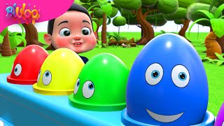 Surprise Eggs Kids Song  BluLoo Nursery Rhymes amp Kids Songs [upl. by Otreblif]