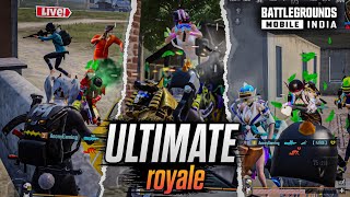 😱Insane Clutches In Ultimate Royale And YouTubers Tournament 1v4 Clutches BGMI  PUBG Mobile [upl. by Atilef]