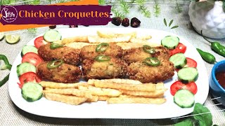 Crispy Chicken Potato Croquettes Recipe  Perfect Appetizer or Snack [upl. by Lucilla]