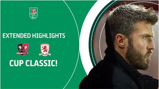 CARABAO CUP CLASSIC  Exeter City v Middlesbrough extended highlights [upl. by Toffey629]