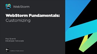 WebStorm Fundamentals Customizing the IDE [upl. by Bridgid692]