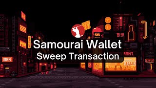 Sweep Transaction with Samourai Wallet 2021 [upl. by Alikee830]