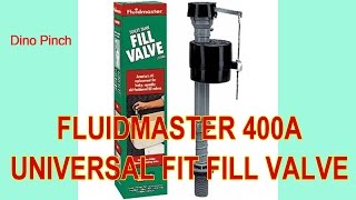 Save water amp STOP running toilet  Fluidmaster Fill Valve 400A [upl. by Mani]