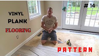 Vinyl Plank Flooring Pattern Repeat Rehab Video 13  Cutting for Doorways [upl. by Shirline132]