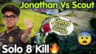 Jonathan Vs Scout 😨 Godl BackToBack Wwcd 💛 Simp Solo 8 Kill 😱 [upl. by Enailuj]