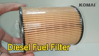 HINO Diesel Fuel Filter Circular Pore Structure EF1802 For Truck Engine [upl. by Wynn]