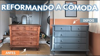 DIY  COMO PINTAR UM MOVEL DE MADEIRA ANTIGO [upl. by Tanaka]