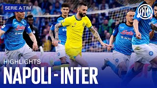 NAPOLI 31 INTER  HIGHLIGHTS  SERIE A 2223 ⚫🔵🇬🇧 [upl. by Atterg]