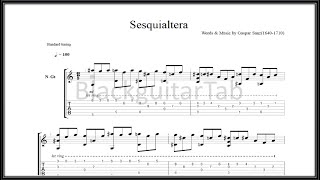 Classical Guitar Songs Sesquialtera Gaspar Sanz [upl. by Zoara]