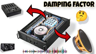 Dj Professional Amplifier  Damping Factor kya hai [upl. by Liuqnoj]