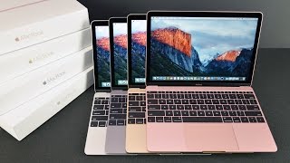 Apple MacBook 12inch 2016 Unboxing amp Review All Colors [upl. by Olbap]