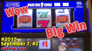 JACKPOT💕 Triple Double Butterfly 7s Slot Machine 3 Reel 9 Lines Part2 [upl. by Marcos]