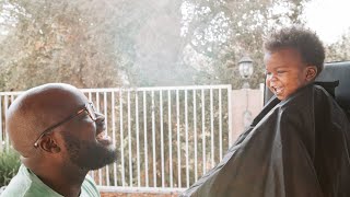 DAD GIVES SON FIRST HAIRCUT  LIFE LESSON [upl. by Anoniw]