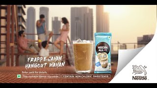 Nescafé All in 1 Frappe  Frappe Jahan Hangout Wahan [upl. by Aicilef980]