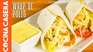 Wraps de Pollo con Salsa de Yogur al Curry [upl. by Itoyj]