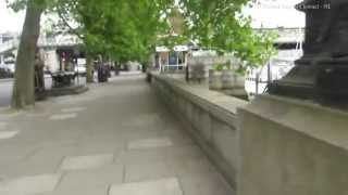 Walk Along the River Thames Embankment to Embankment Tube Station [upl. by Kaden]