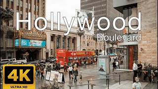 Hollywood walking tour in Los Angeles California USA 4K Video Vlog amp Travel Guide [upl. by Ateuqram644]