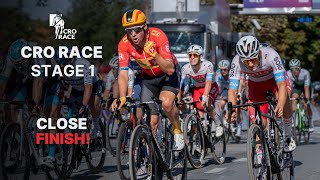 CLOSE FINISH ‍Alexander Kristoff  CRO Race Stage 1 Highlights [upl. by Adnyc]