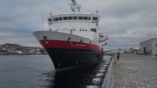 Hurtigruten Vesterålen calls Vardø Norway [upl. by Aguayo]