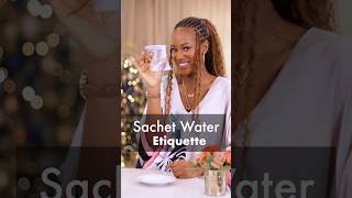 How to drink sachet water pure water Elegantly✨😉 wse shorts elegance [upl. by Merline]