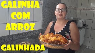 COMO FAZER GALINHA COM ARROZ  GALINHADA MINEIRA [upl. by Menendez]