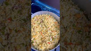 Nigerian fried rice nigerianfood nigerianfriedrice jollofrice rice youtubeshorts food cook [upl. by Elana]