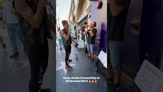 Atrophy Freestyling on Hollywood Blvd w Realije 🔥 rap rappers freestyle fyp hollywood new [upl. by Kcarb]