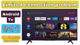 how to solve limited connection problem in android tv l limited connection wifi android tv [upl. by Leelah]