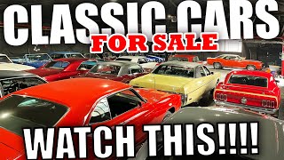 CLASSIC CARS FOR SALE LOT WALK October 2024 UPDATE at Bob Evans Classics We BuySell Classic Cars [upl. by Eatnhoj130]