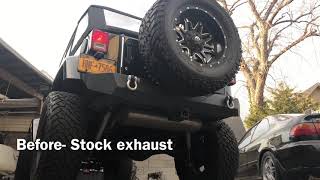 2016 Jeep Wrangler JK flowmaster Outlaw Exhaust [upl. by Cenac635]