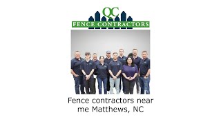 Fence contractors near me Matthews NC  QC Fence Contractors [upl. by Hoenack]