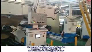 How to make corrugated cardboard by automatic 5 ply corrugated cardboard production line [upl. by Loy]