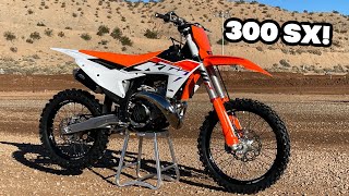 Riding All NEW 2023 KTM 300SX DIRT BIKE [upl. by Eceer]