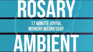 17 Minute Rosary  1  Joyful  Monday amp Saturday  SPOKEN  AMBIENT MUSIC [upl. by Russ897]