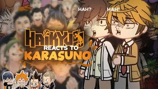 Haikyuu reacts to Karasuno  ashlynx [upl. by Ibba389]