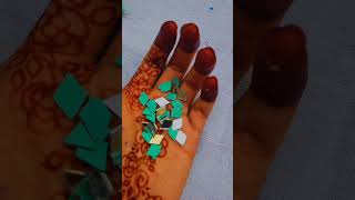 Navratri ke liye bang so beautiful like and subscribe diy 🤍 [upl. by Kina]