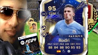 95 Rated Rodri is worth buying EA fc mobile 24 [upl. by Yatnuhs]