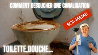 COMMENT DÉBOUCHER UNE CANALISATION canalisations bouchon [upl. by Pierce]