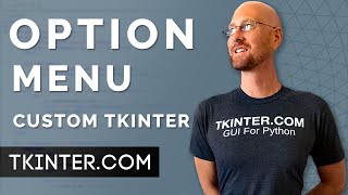 Option Menu  Tkinter CustomTkinter 18 [upl. by Klarika]