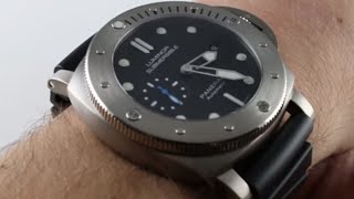 Panerai Luminor Submersible PAM1305 Luxury Watch Review [upl. by Chao]