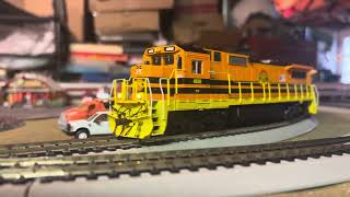 HO scale Pan am and PW trains on the layout [upl. by Eikin]