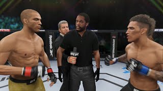 Edson Barboza vs Charles Oliveira Full Fight  UFC 4 Simulation [upl. by Yraek681]