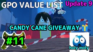 NEW GPO VALUE LIST UPDATE 9 11  CANDY CANE GIVEAWAY [upl. by Carlton853]