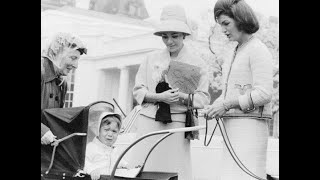 April 12 1962  Mrs Jacqueline Kennedy and the Empress Farah Pahlavi tour the White House Grounds [upl. by Gorlin143]